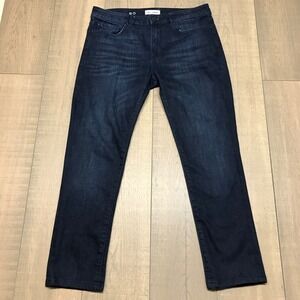 DL1961 Jeans Mens Size 34 X 32 Actual 34X28 Dark Blue Nick‎ Slim Bayou Preppy